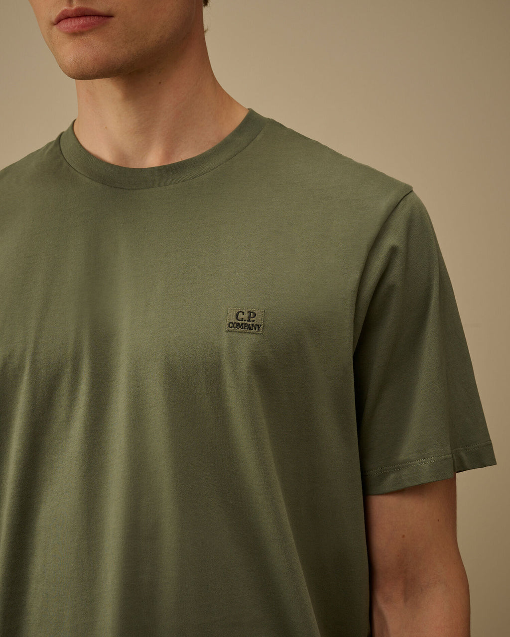 30/1 Jersey Short Sleeve Logo Patch T-Shirt, LAUREL WREATH - GREEN