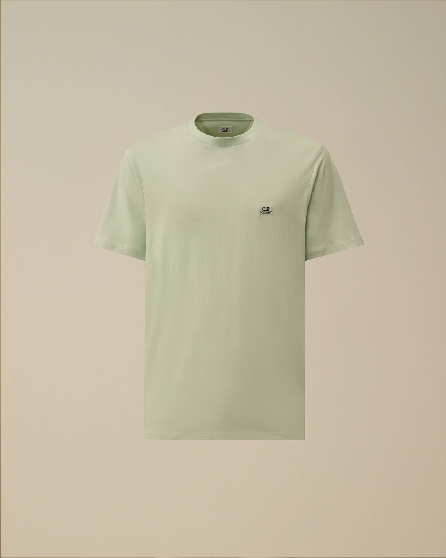 30/1 Jersey Short Sleeve Logo Patch T-Shirt, MISTY BLUE