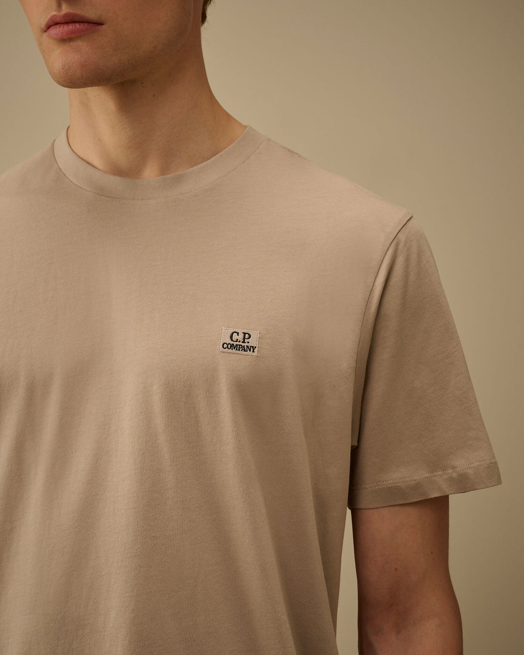 30/1 Jersey Short Sleeve Logo Patch T-Shirt, DOVE - GREY