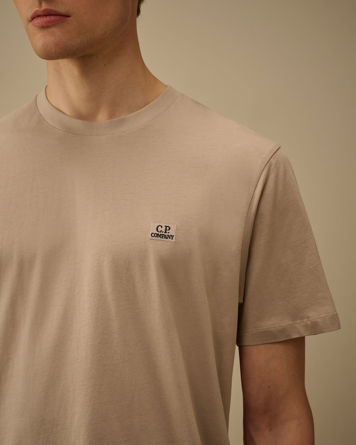 30/1 Jersey Short Sleeve Logo Patch T-Shirt, DOVE - GREY