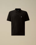 Stretch Piquet Short Sleeve Polo, BLACK