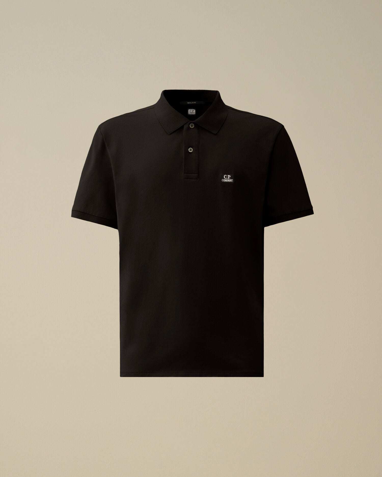 Stretch Piquet Short Sleeve Polo, BLACK