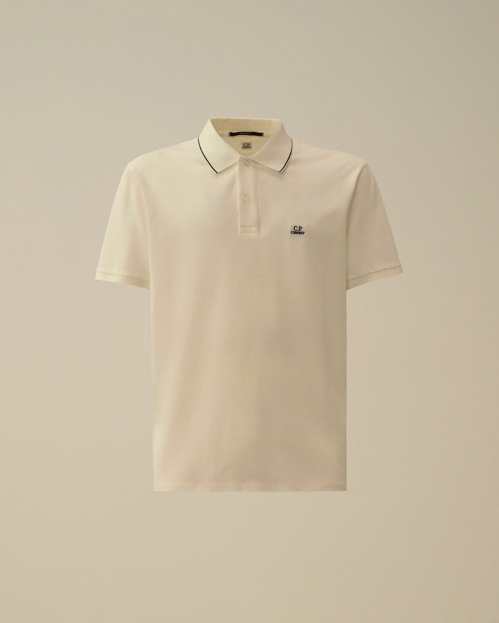 Stretch Piquet Short Sleeve Logo Polo, GAUZE WHITE