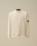 Diagonal Raised Fleece Crewneck Lens Sweatshirt, GAUZE WHITE