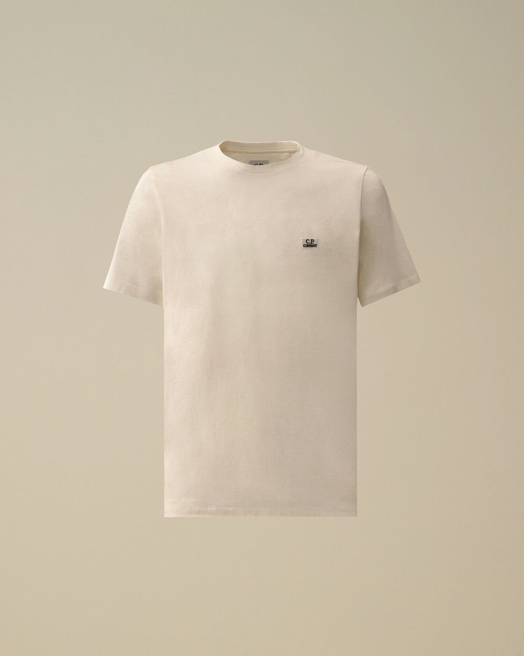 30/1 Jersey Short Sleeve Logo Patch T-Shirt, GAUZE WHITE